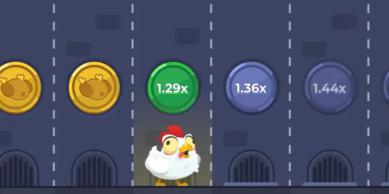 Gameplay i Chicken Road
